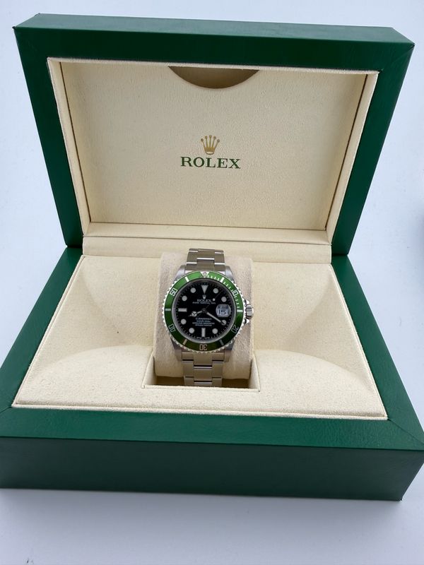 2005 Rolex Submariner Kermit 40mm Stainless Steel (ref: 16610lv)