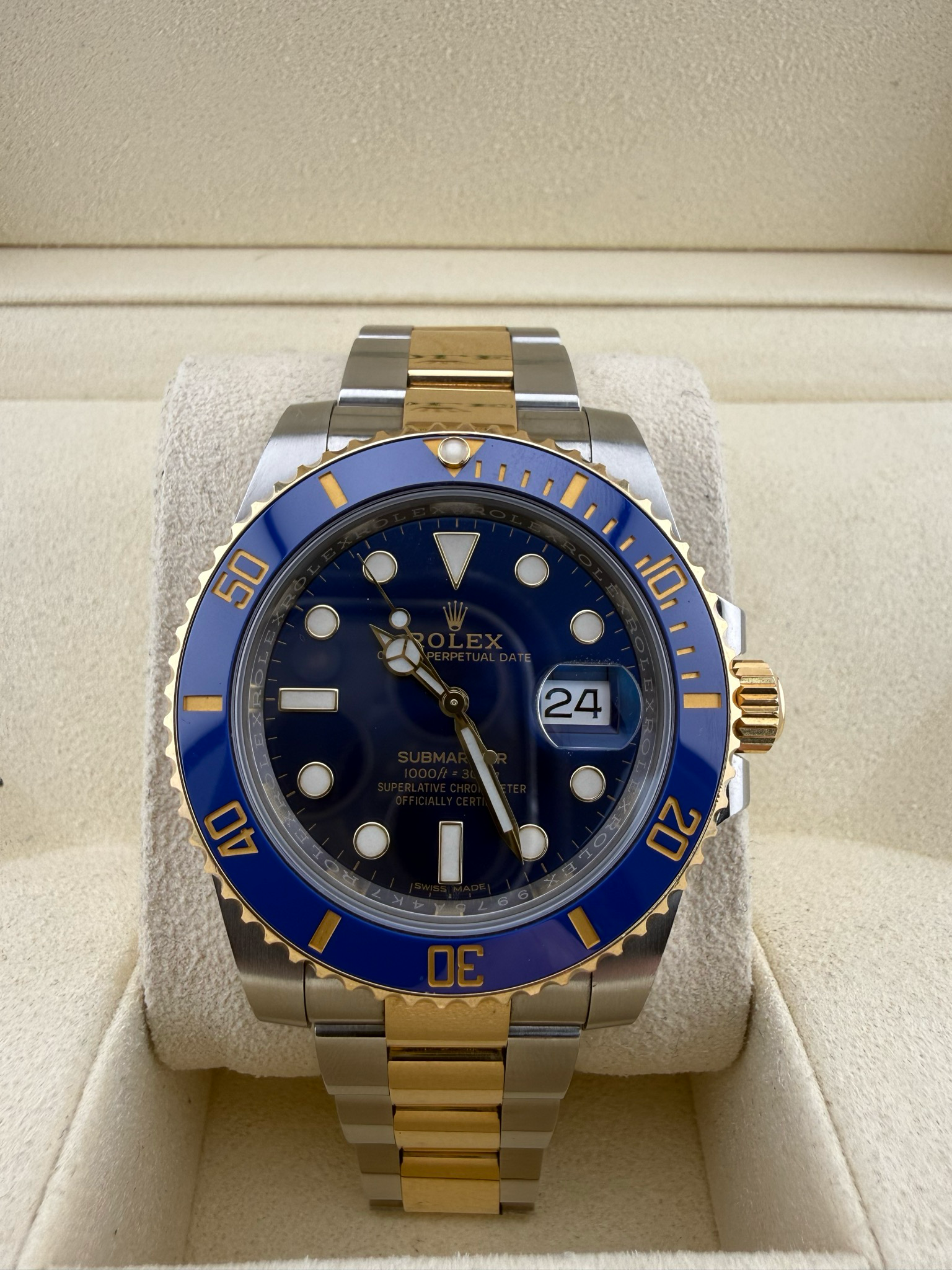 Rolex Submariner 40mm Two Tone Stainless Steel 18K Yellow Gold (ref: 116613lb)