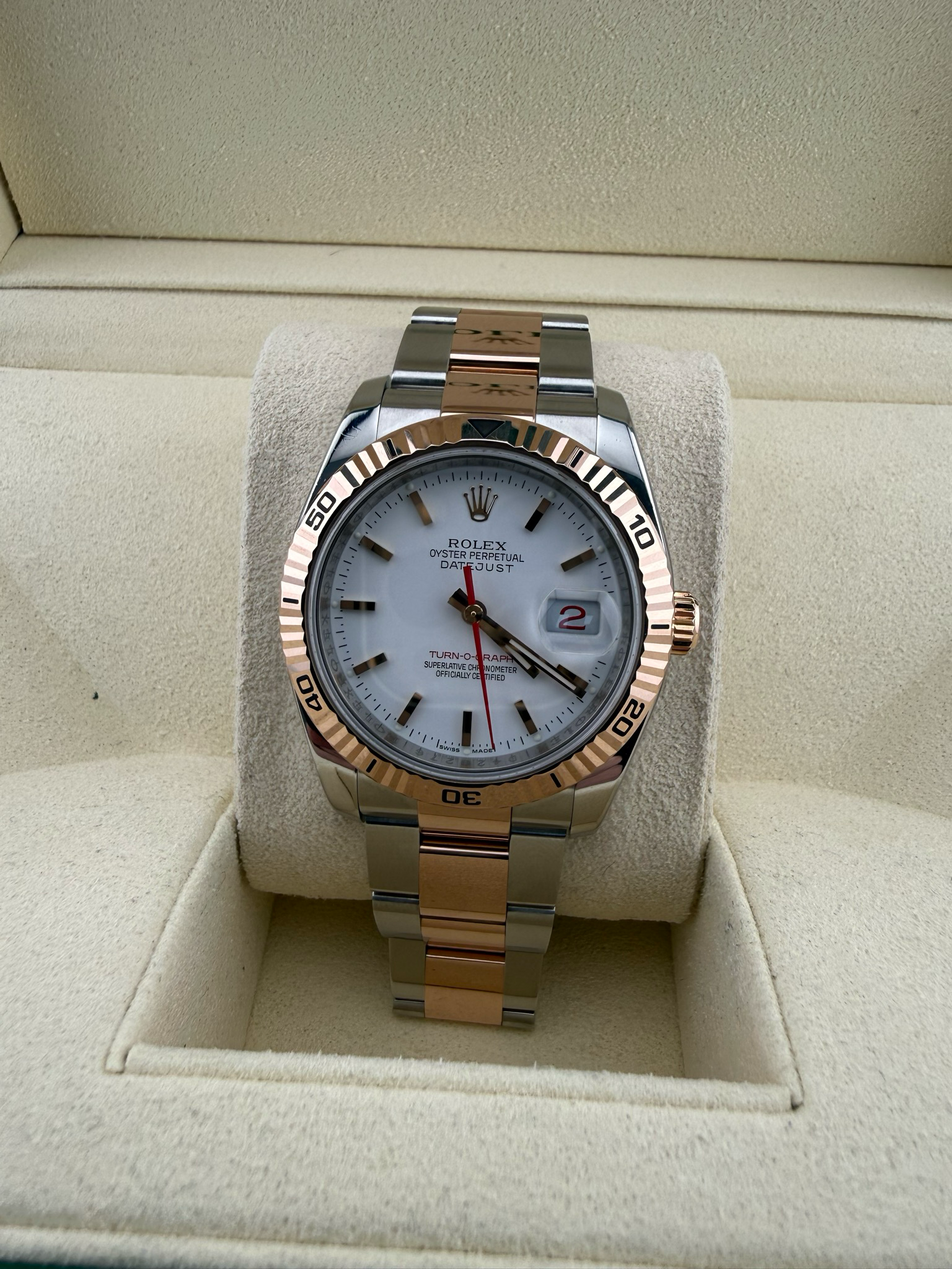 2006 Rolex Turnograph Everose 38mm Two Tone Stainless Steel 18K Yellow Gold (ref: )