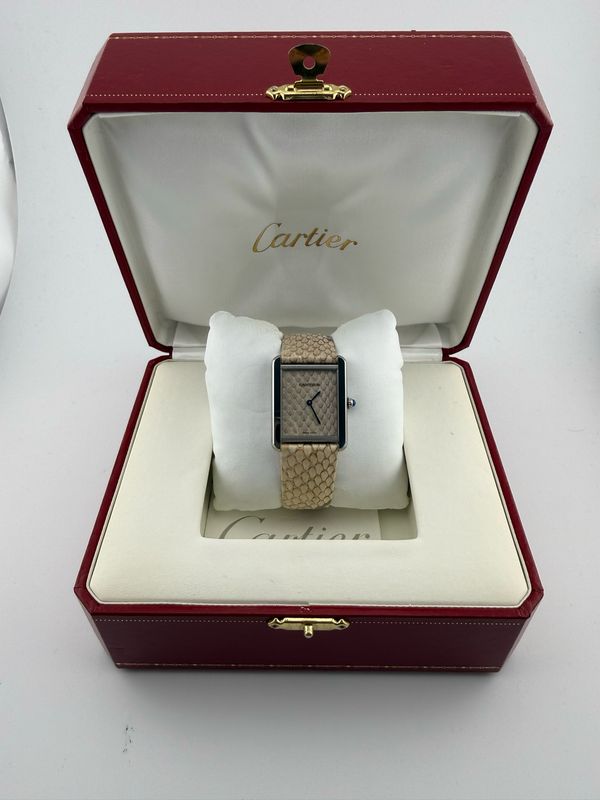 Cartier Tank Python 27mm Stainless Steel (ref: w5200021)