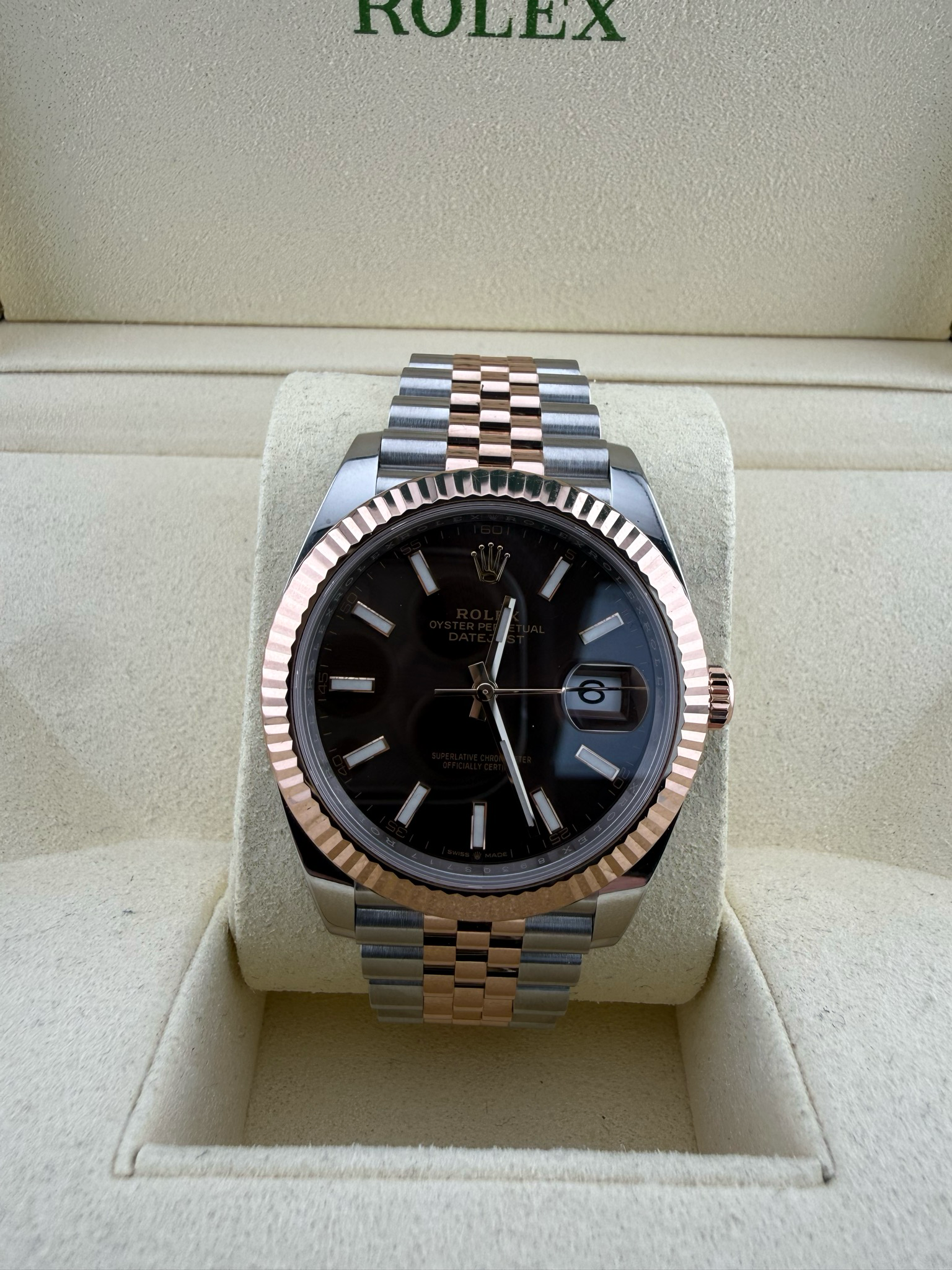 2022 Rolex Datejust II 41mm Two Tone Stainless Steel 18K Yellow Gold (ref: 126331)
