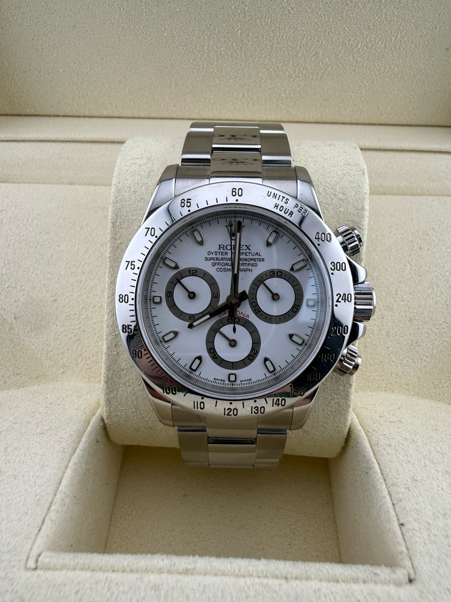 2002 Rolex Daytona 40mm Stainless Steel (ref: 116520)