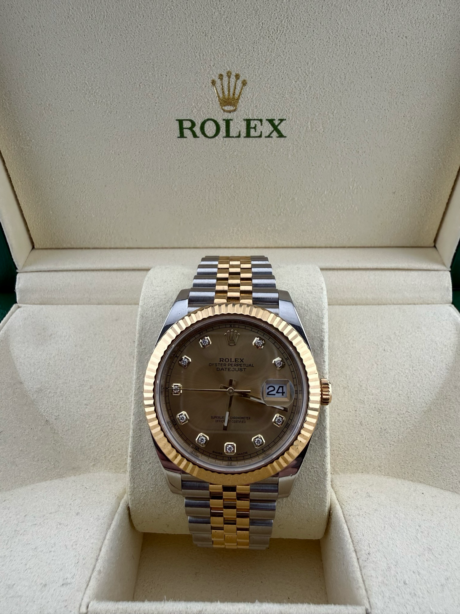Rolex Datejust II 41mm Two Tone Stainless Steel 18K Yellow Gold (ref: 126333)