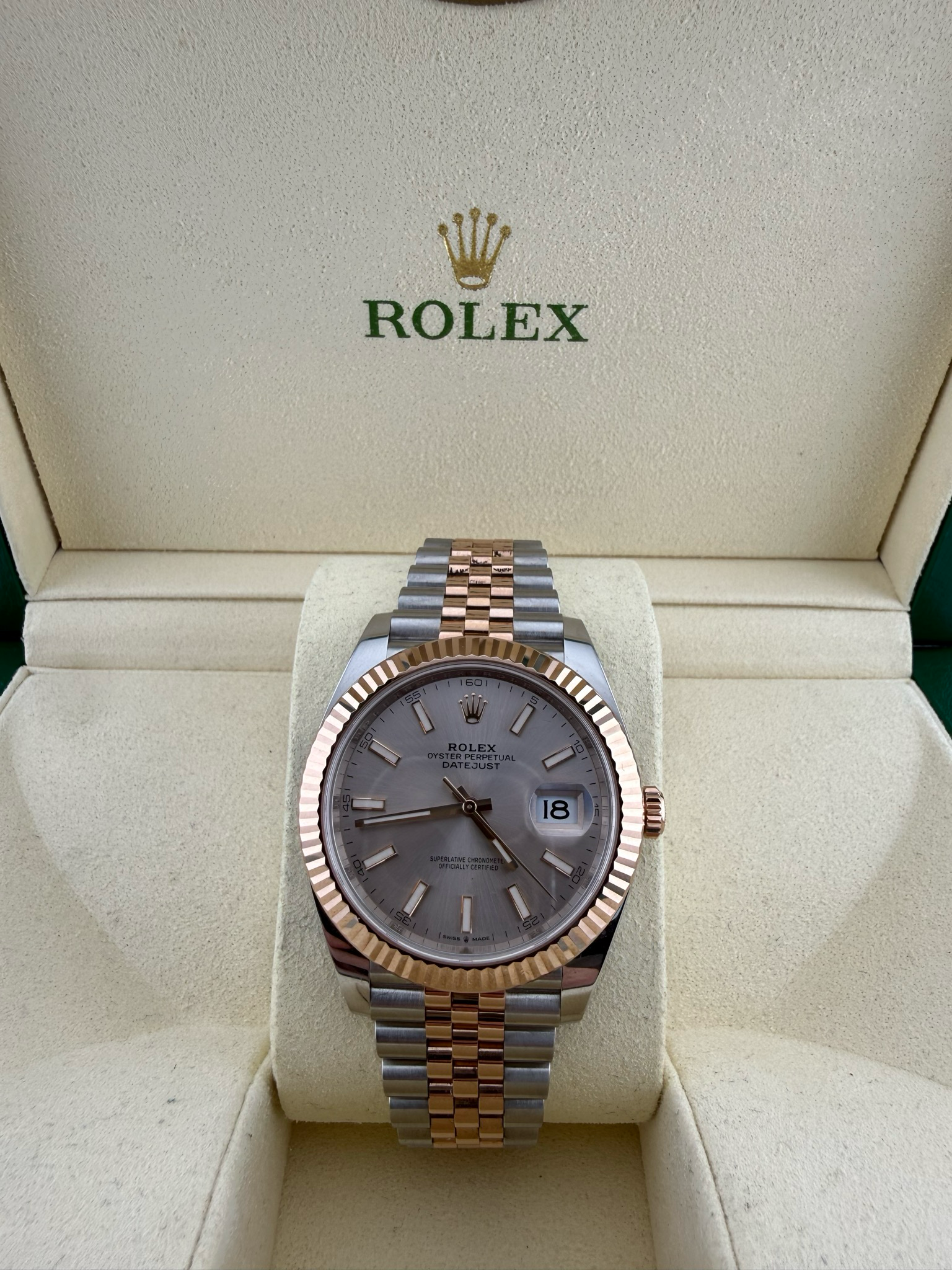 2018 Rolex Datejust II 41mm Two Tone Stainless Steel 18K Yellow Gold (ref: 126331)