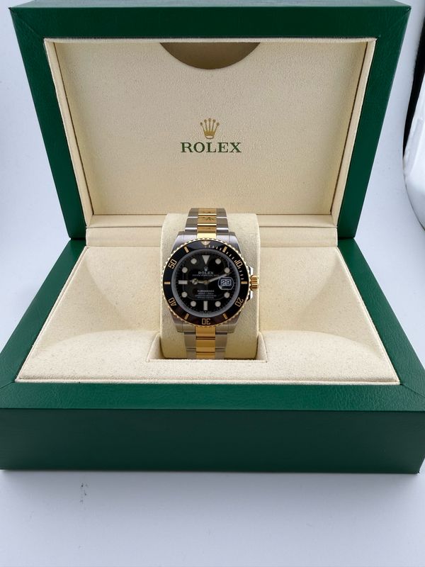 2023 Rolex Submariner 41mm Two Tone Stainless Steel 18K Yellow Gold (ref: 126613ln)