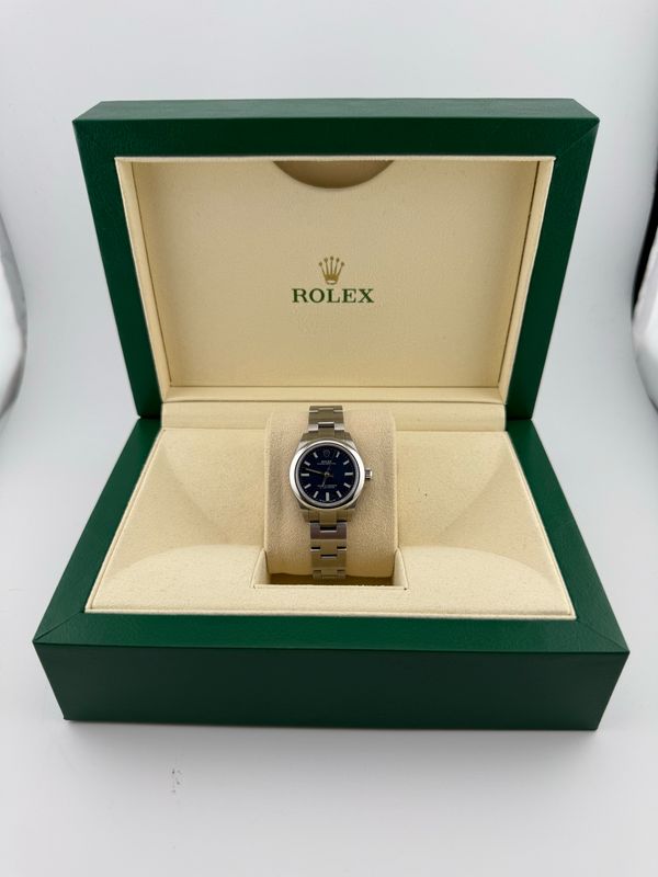 2021 Rolex Oyster Perpetual 28mm Blue Dial Stainless Steel (ref: 276200)