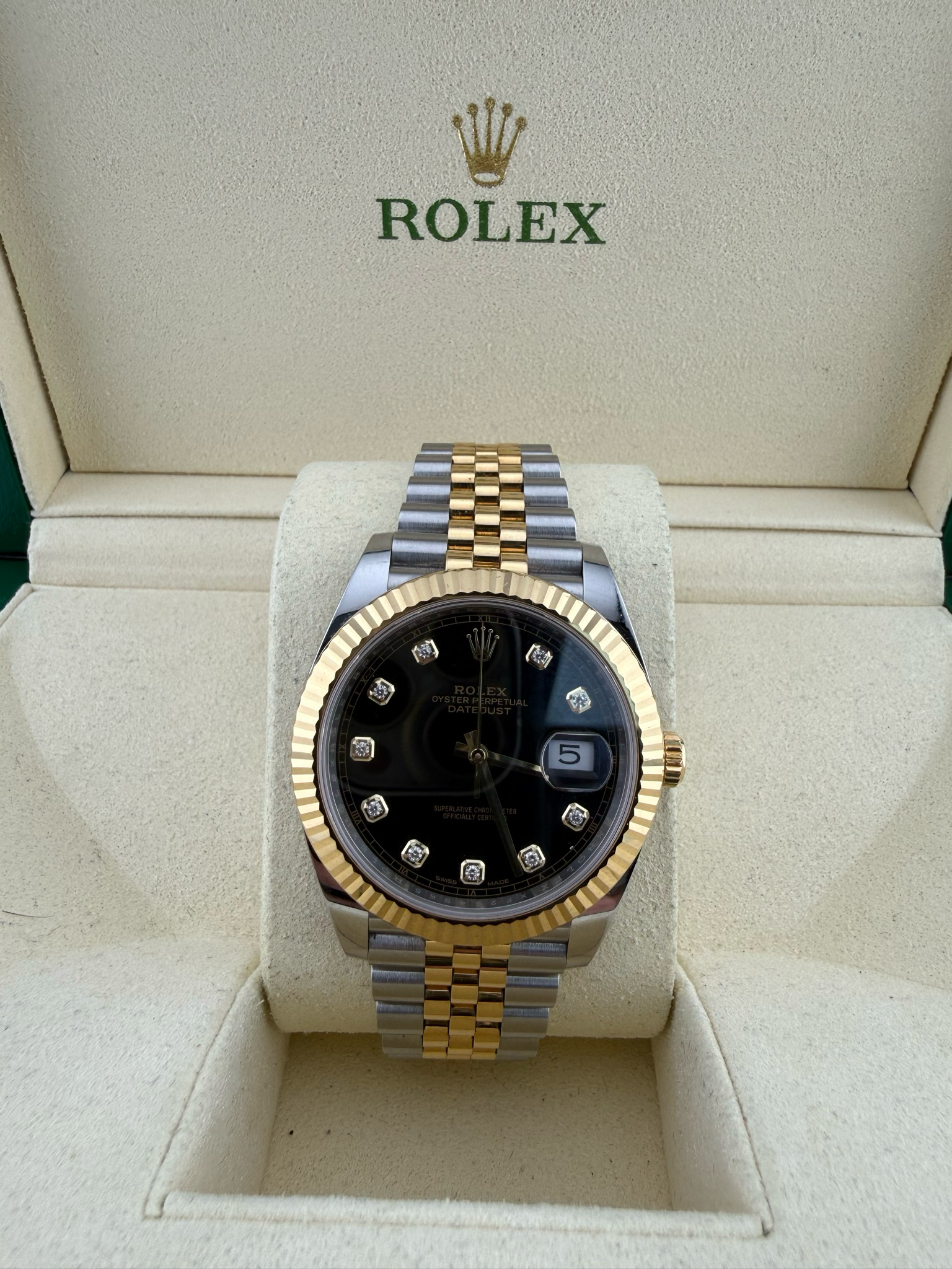 2019 Rolex Datejust II 40mm Two Tone 18K Yellow Gold Stainless Steel (ref: 126333)