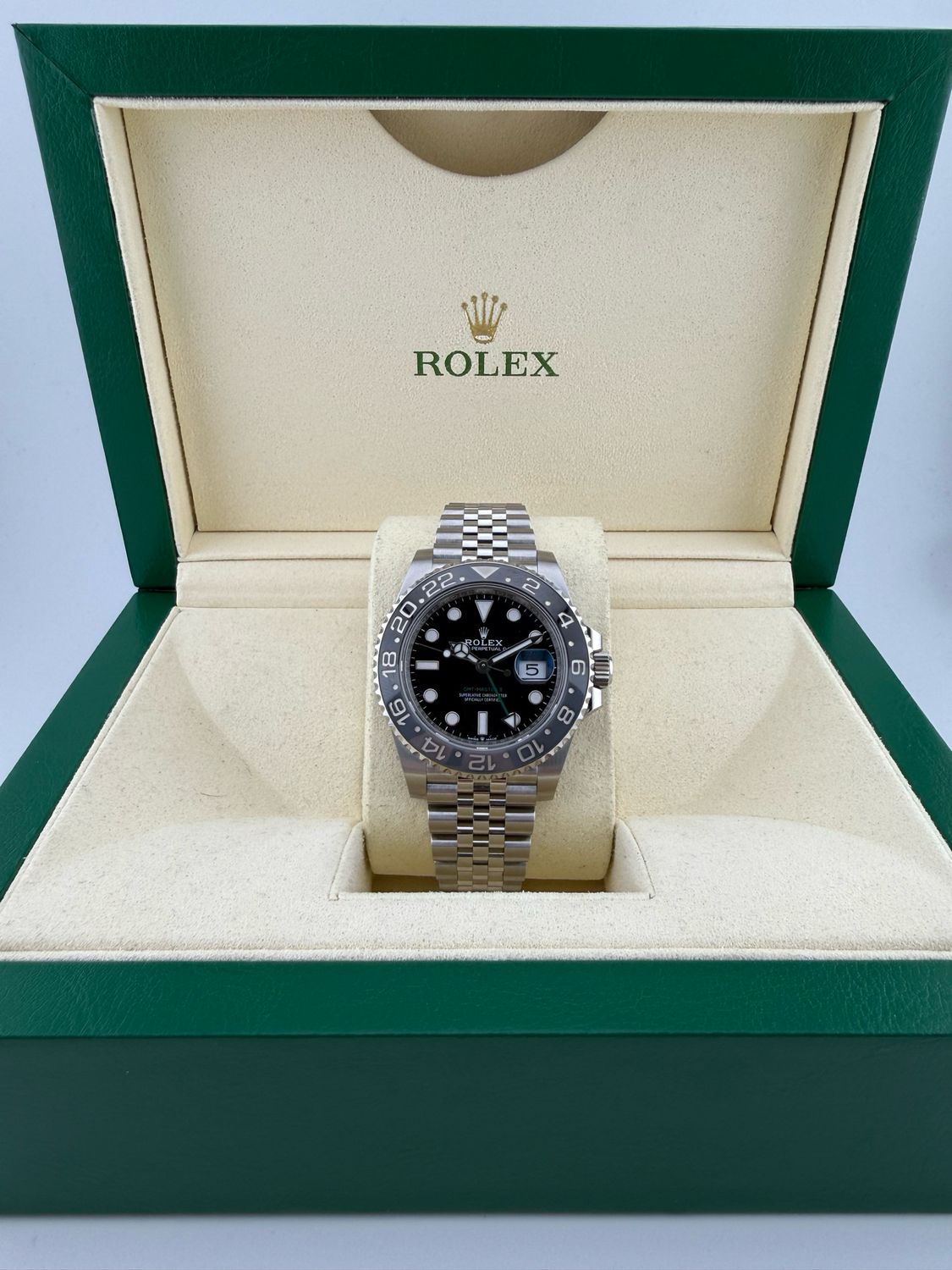 2024 Rolex Bruce Wayne GMT Master 40mm Stainless Steel (ref: 126710grnr)