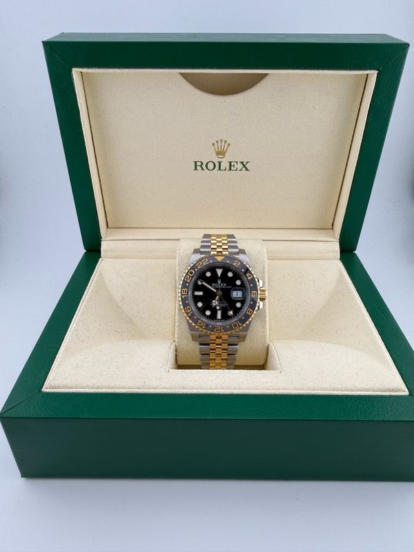 2023 Rolex GMT Master Zombie 40mm Two Tone 18K Yellow Gold Stainless Steel (ref: 126713grnr)