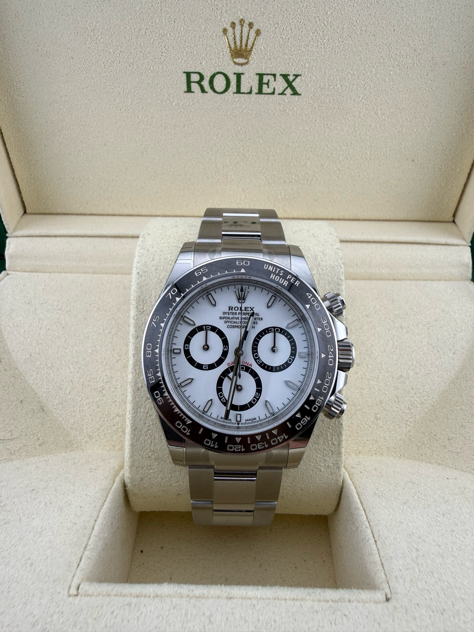 2026 Rolex Daytona Panda 40mm Stainless Steel (ref: 126500ln)