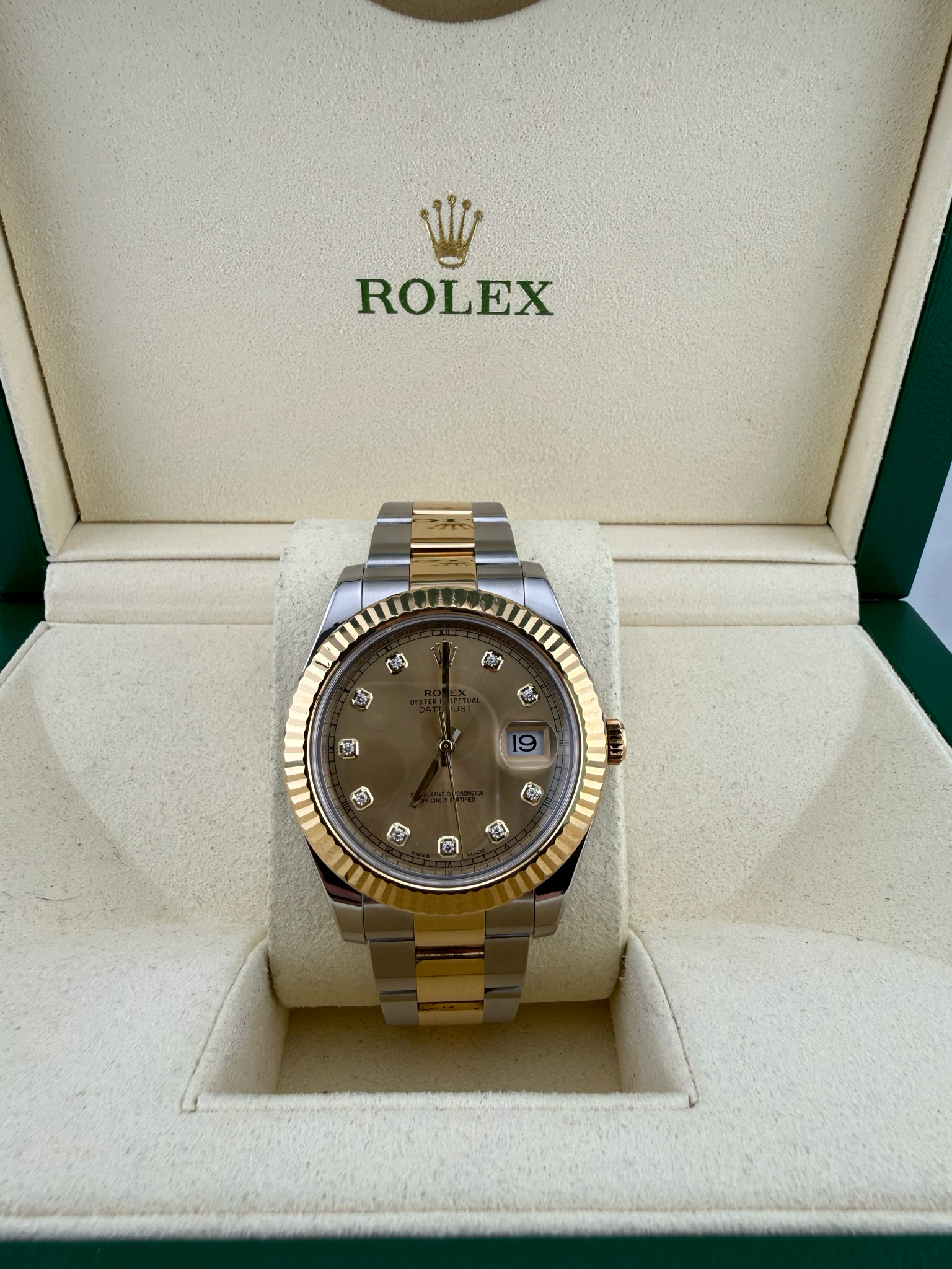Rolex Datejust II 36mm Two Tone 18K Yellow Gold Stainless Steel (ref: 116333)