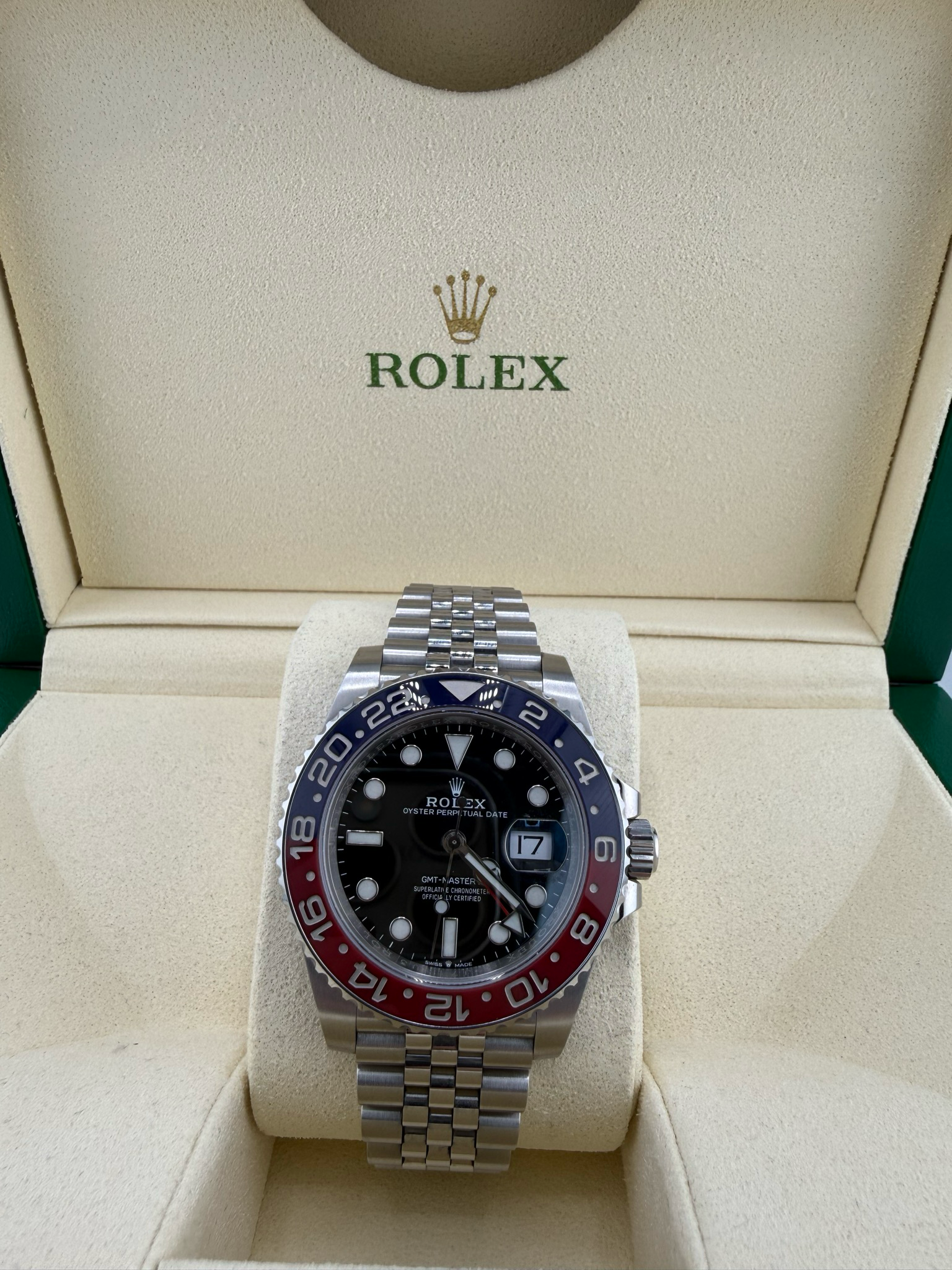 2021 Rolex GMT Master 40mm Stainless Steel (ref: 126710blr0)