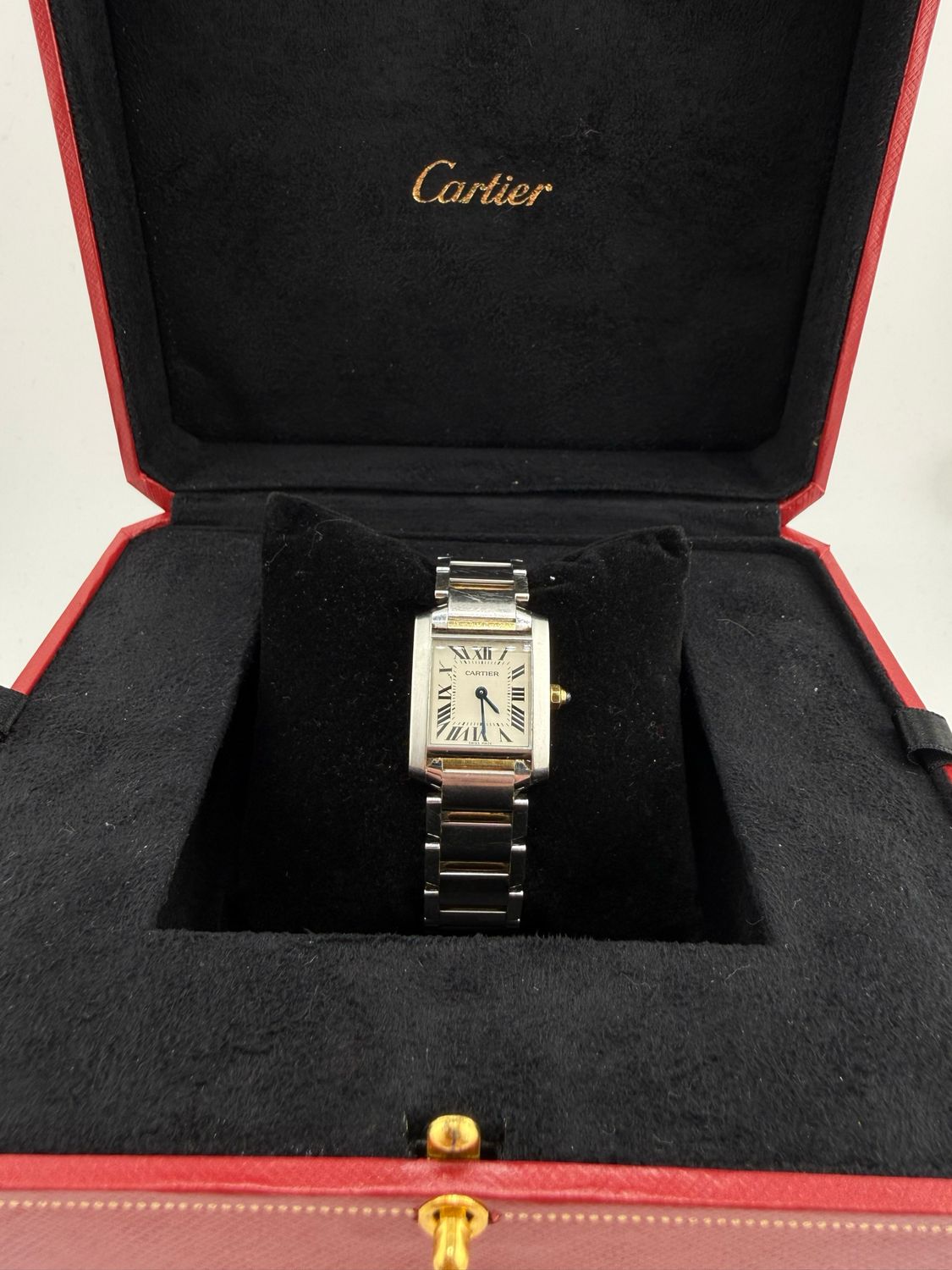 Cartier Tank Francaise 24mm Two Tone 18K Yellow Gold Stainless Steel (ref: )
