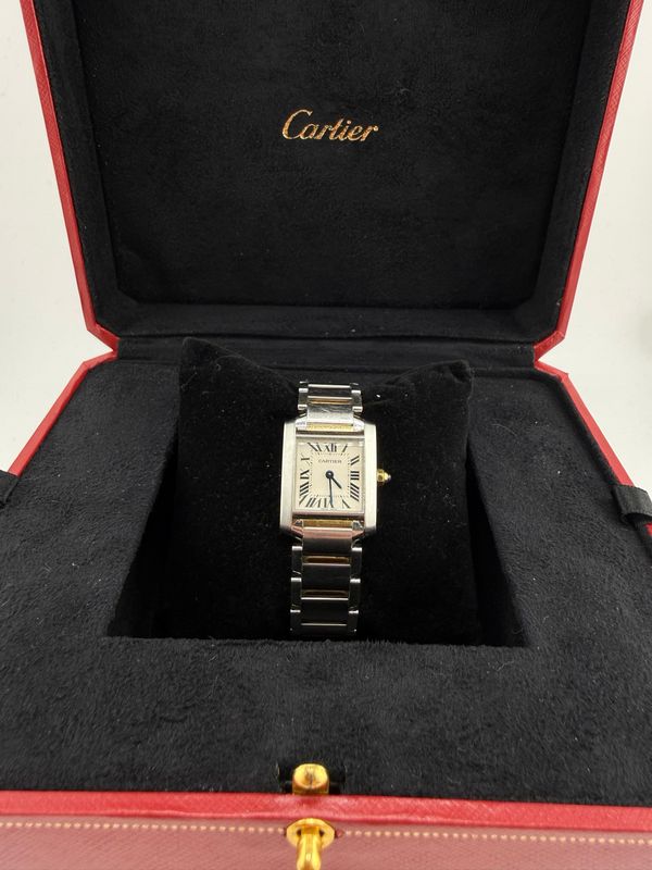 Cartier Tank Francaise 24mm Two Tone 18K Yellow Gold Stainless Steel (ref: ) Cartier Tank Francaise 24mm Two Tone 18K Yellow Gold Stainless Steel (ref: )