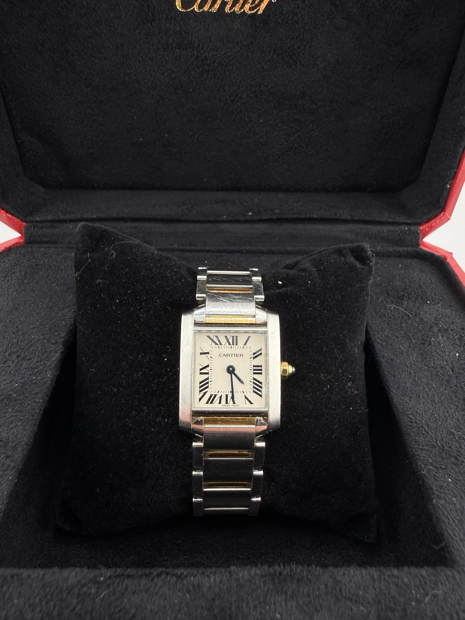 Cartier Tank Francaise 24mm Two Tone 18K Yellow Gold Stainless Steel (ref: )