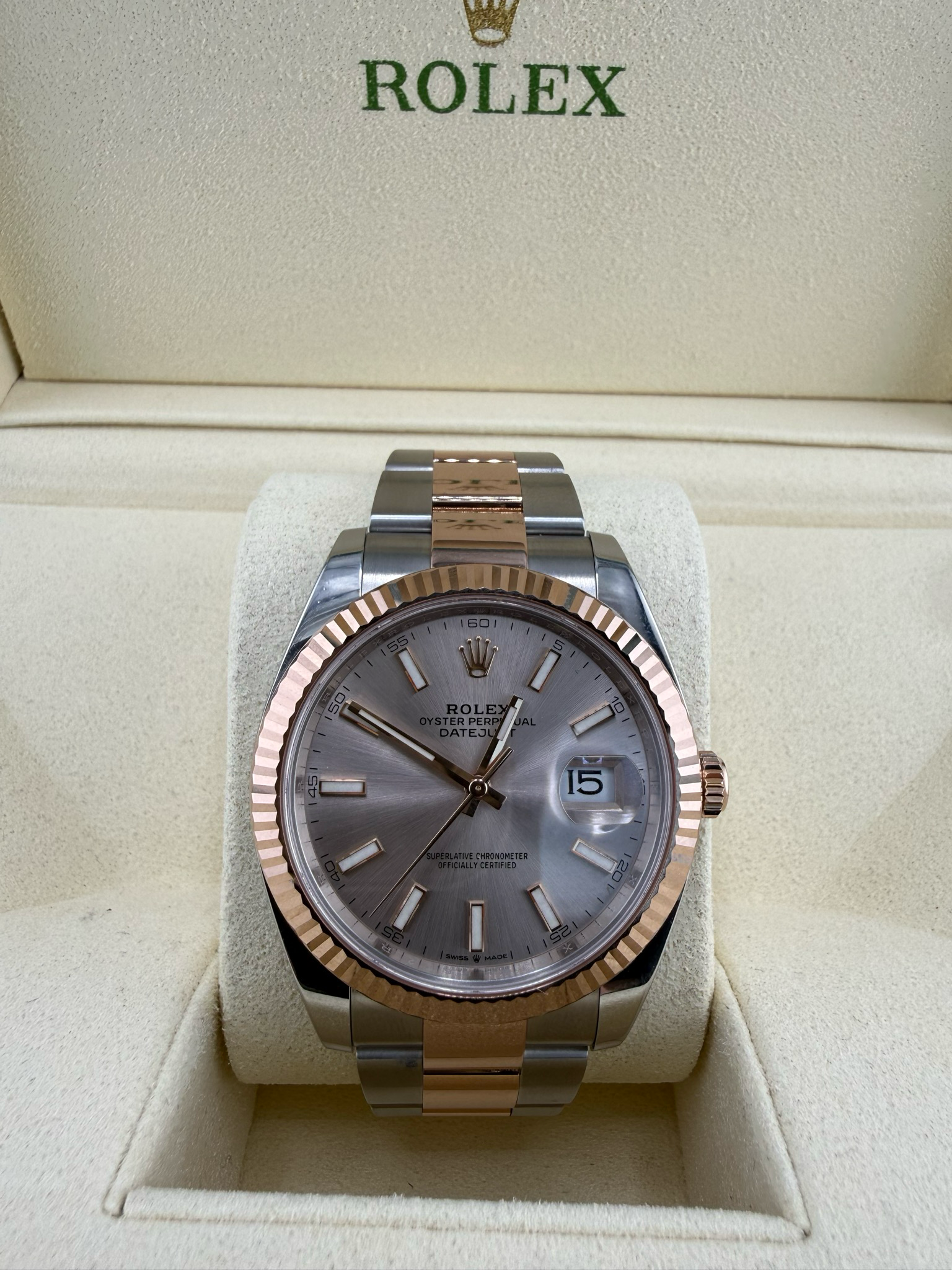 2022 Rolex Datejust II 41mm Two Tone 18K Yellow Gold Stainless Steel (ref: 126331)