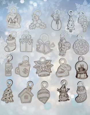 Bombki Świąteczne Grawerowane Zestaw 2 ( 20 szt )