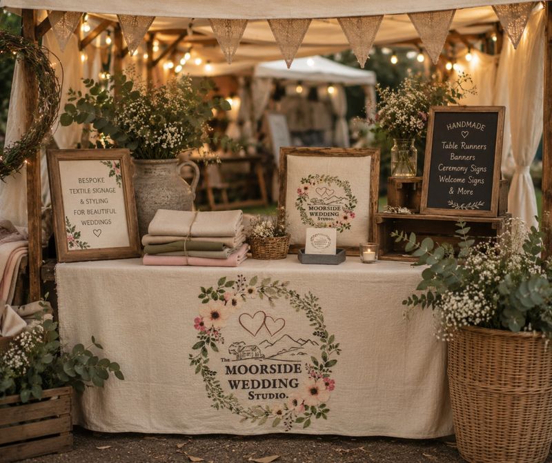 Branded Linen Table Runner