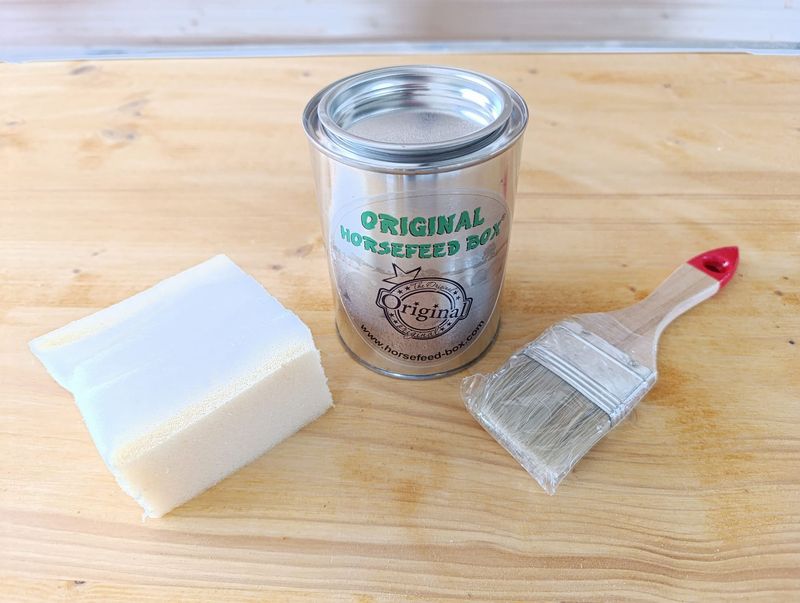 Original HORSEFEED BOX Spezial Holzöl Lasur Set