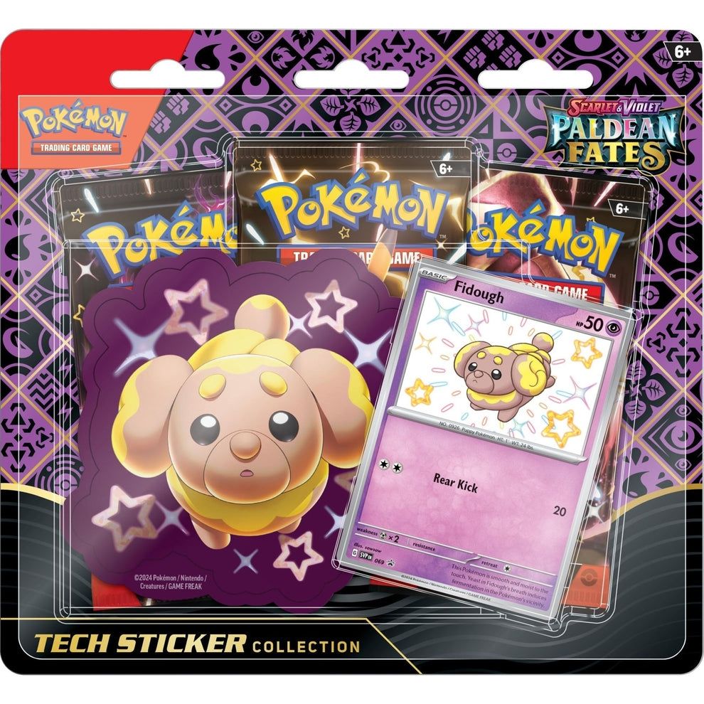 Pokémon - Paldean Fates Tech Sticker Collection (Fidough)