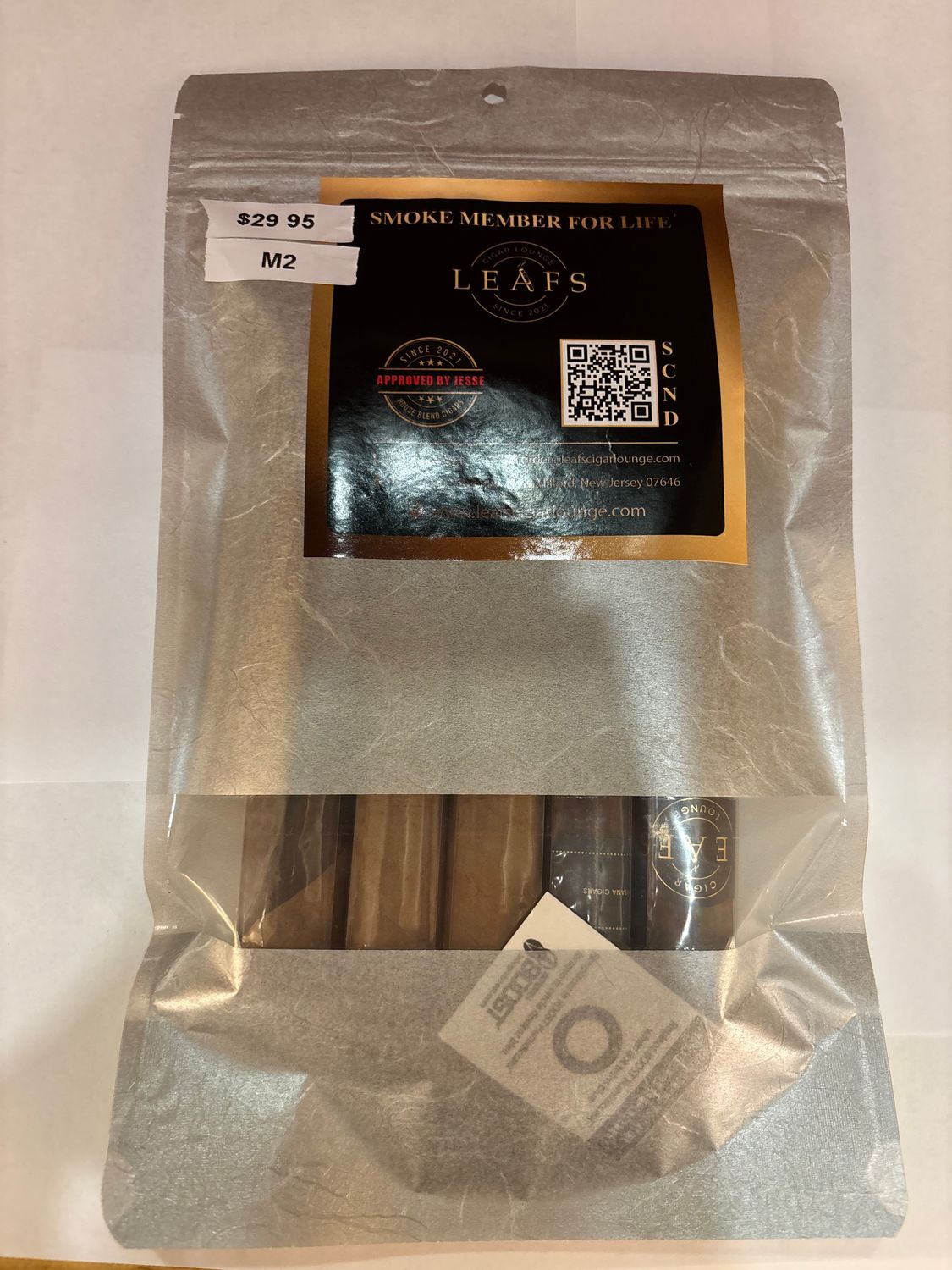 LEAFS Lounge Exclusive "M2" House Blend Sampler – 5 Premium Hand-Rolled Cigars