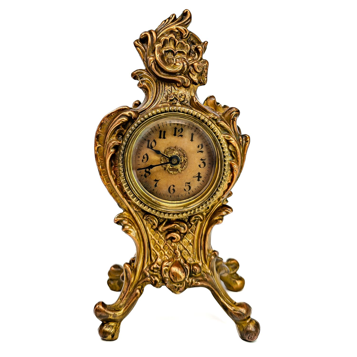 Antique Edwardian Ormolu Table Clock