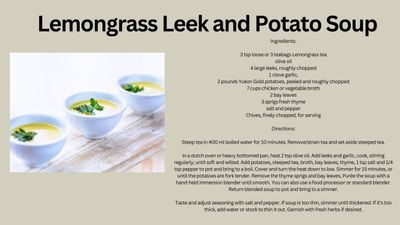 Lemongrass Leek soup