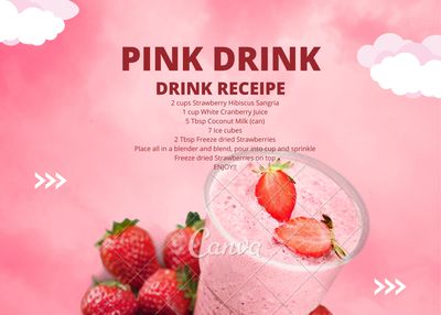 Strawberry Hibiscus Pink Drink