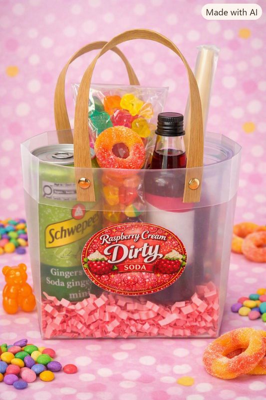 Raspberry Cream Dirty Soda Kit