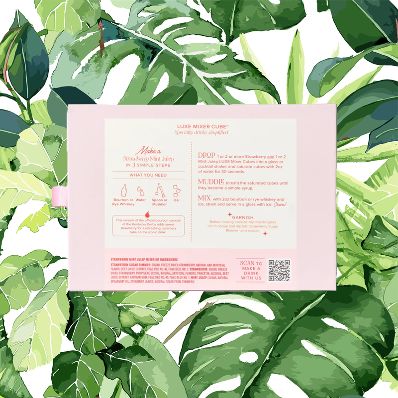 Teaspressa LUXE Mixer Cube - Strawberry Mint Julep Kit