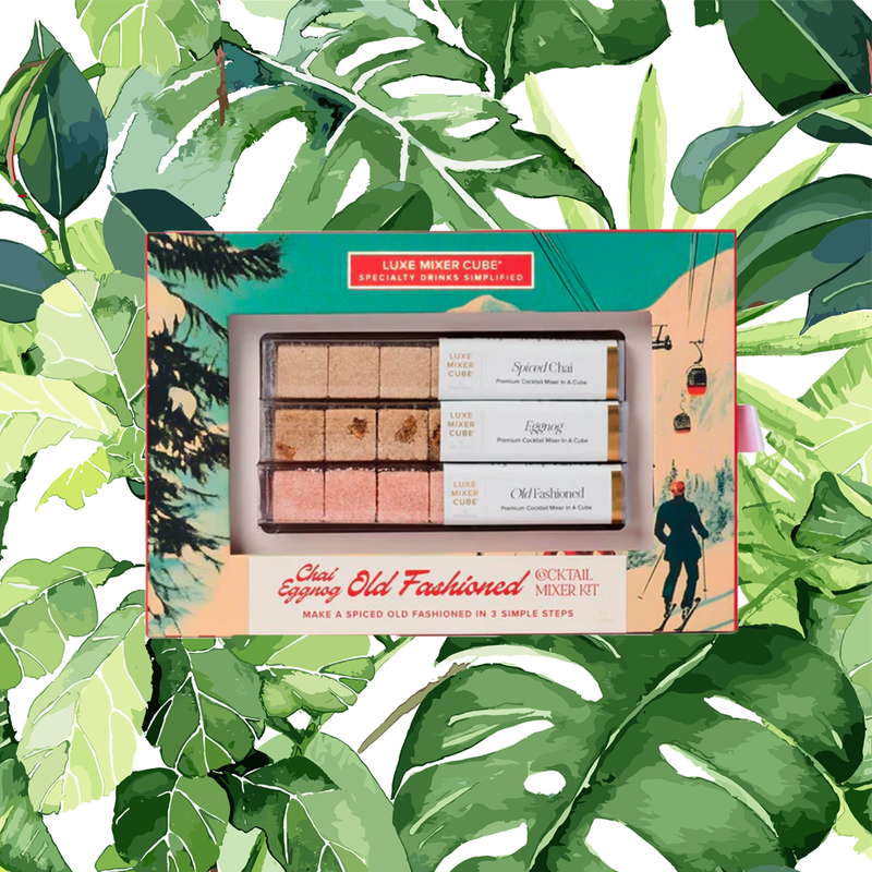 Teaspressa LUXE Mixer Cube - Seasonal Old Fashioned, Chai, &amp; Eggnog Kit