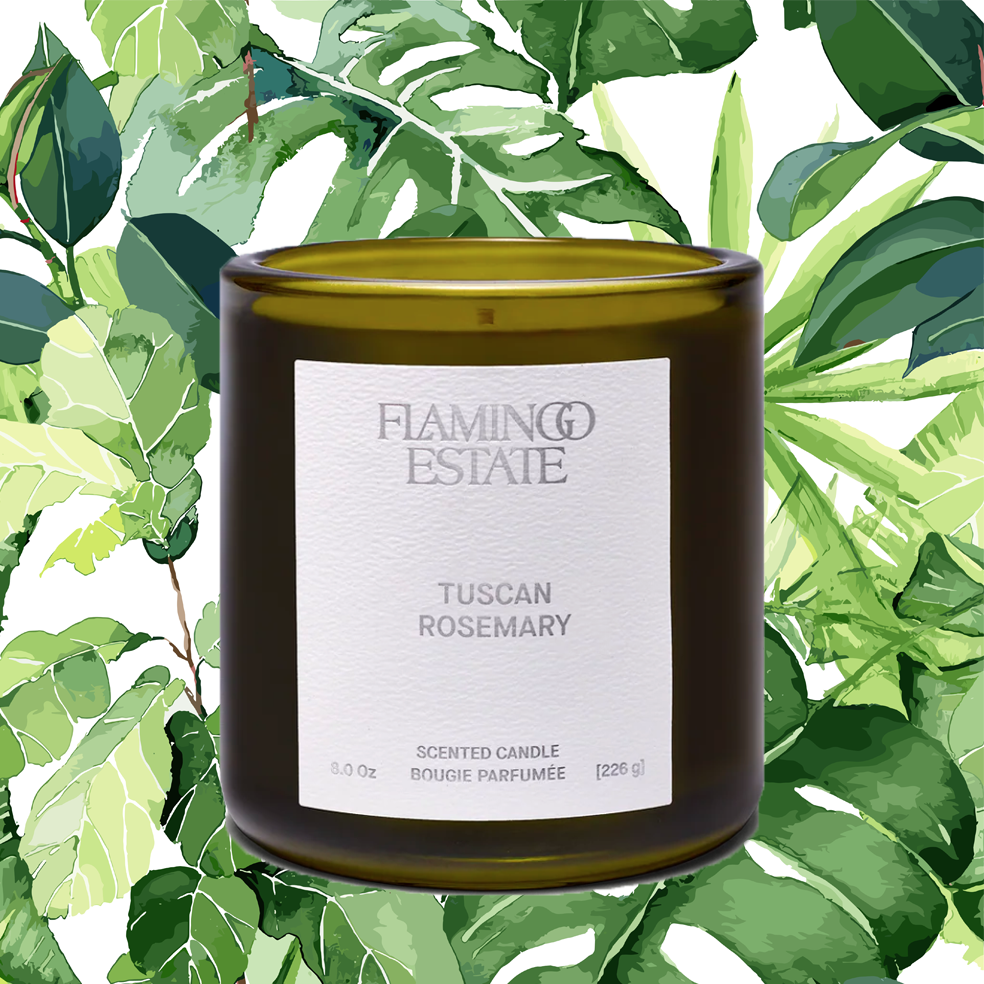 Flamingo Estate Candle: Climbing Tuscan Rosemary