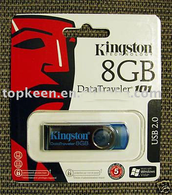 Kingston DataTraveler 101 8GB USB 2.0 Flash Drive
