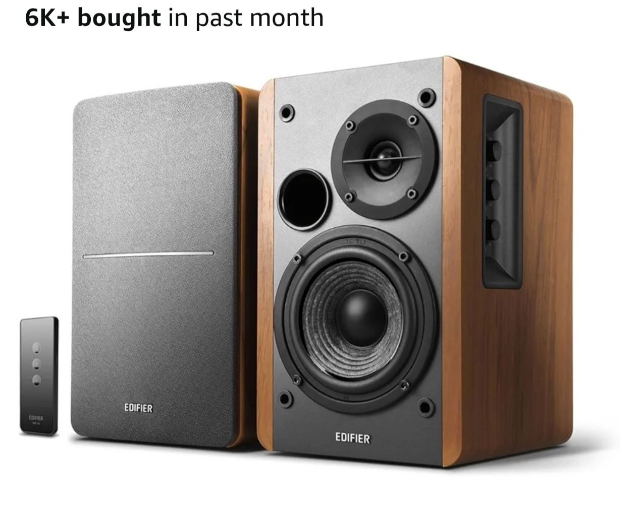 Edifier R1280T Powered Bookshelf Speakers - 2.0 Active Near Field Studio Monitor Speaker - Wooden Enclosure - 42 Watts RMS Power