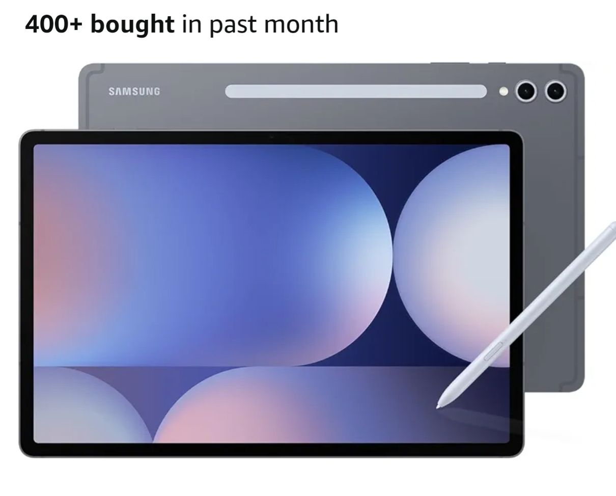 Samsung Galaxy Tab S10+ Plus 12.4” 256GB Android Tablet, Galaxy AI Tools, Circle to Search, AMOLED 2X Display, Long Battery Life, Durable Design, S Pen for Note-Taking, US Version, Moonstone GraySamsu