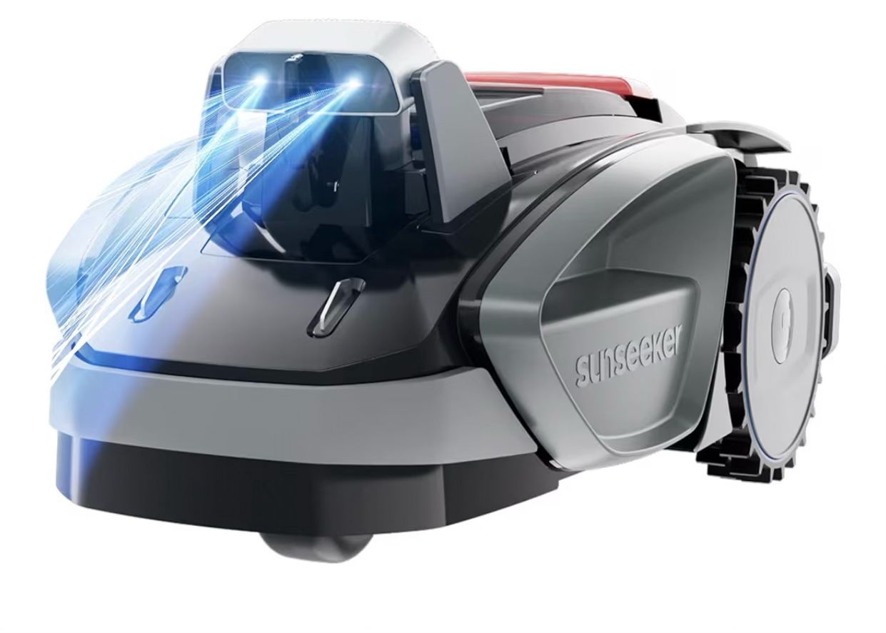 Sunseeker V3 Wireless Robot Lawn Mower 0.15 Acre/ 6,400 Sq. Ft, One-Click Mowing Automatic Lawn Mower, Vision AI Smart Obstacle Avoidance, 42% Slopes, Low Noise, Multi-Zone Navigation, App Control