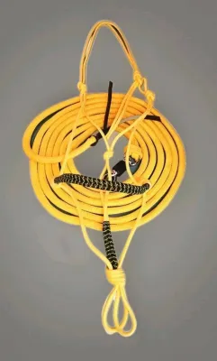 Knotenhalfter + Bodenarbeitsseil Neongelb