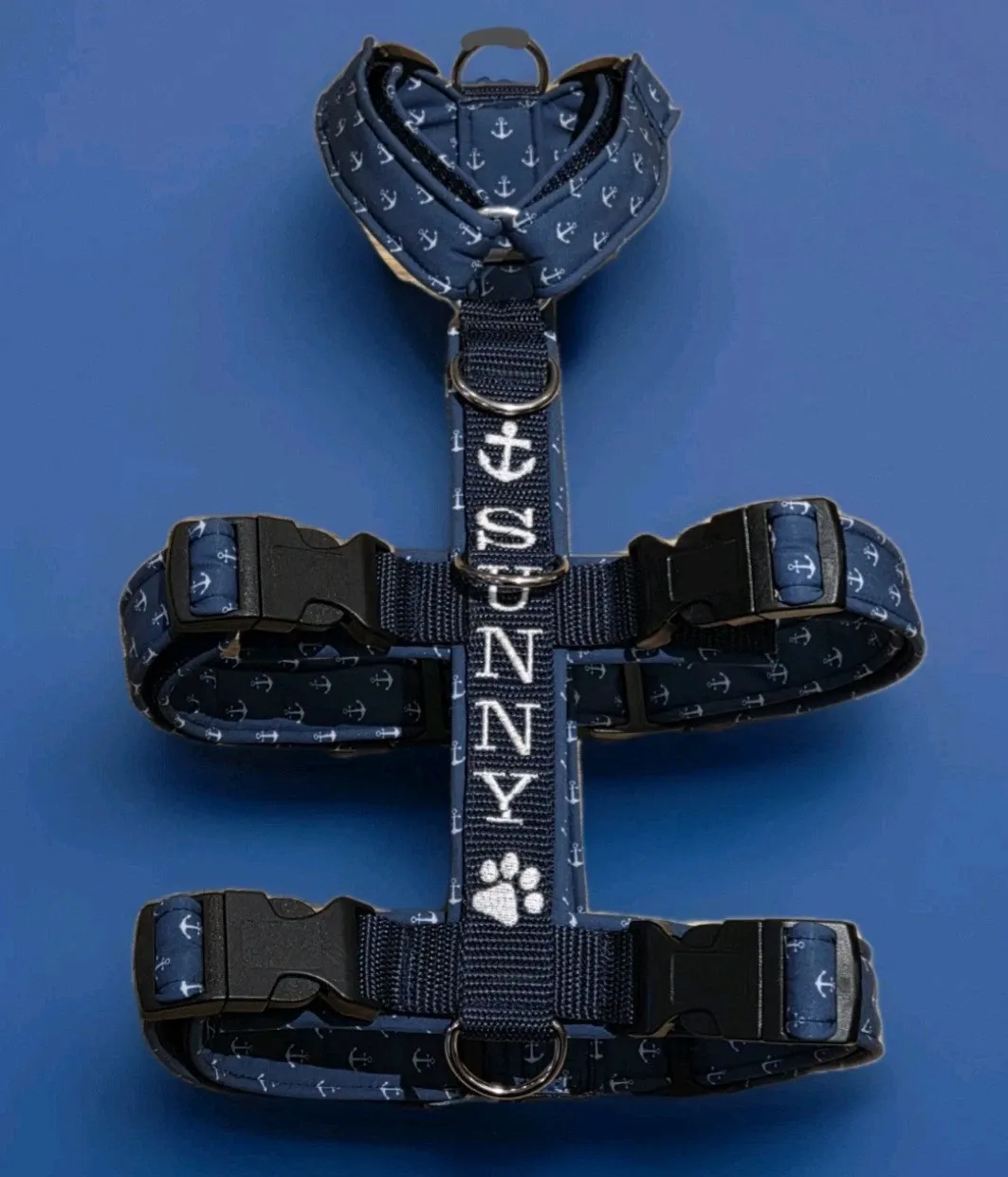 Sicherheitsgeschirr Dunkelblau/Anker
