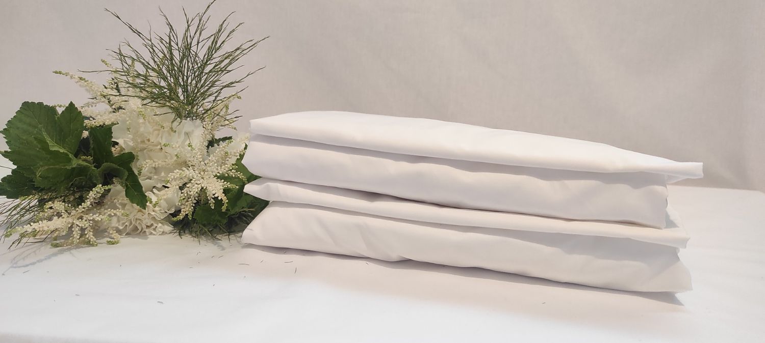 Drap-housse blanc 140x200 cm