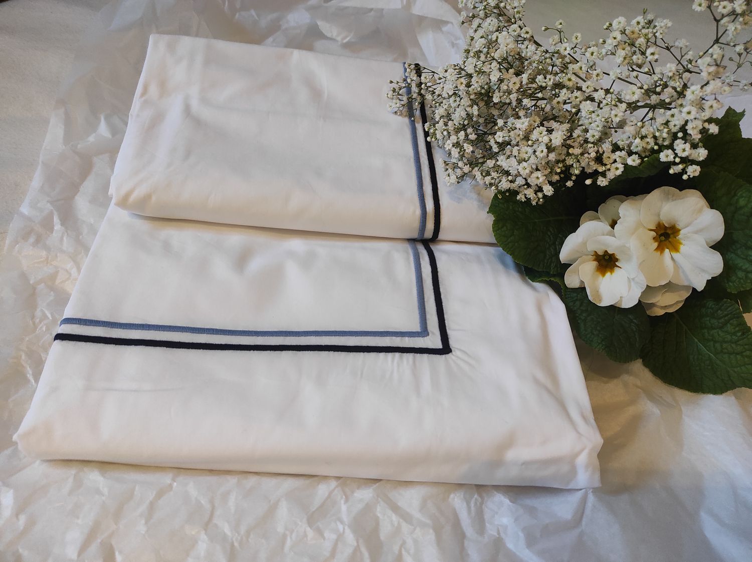 Housse de couette collection OLIVE Bleue