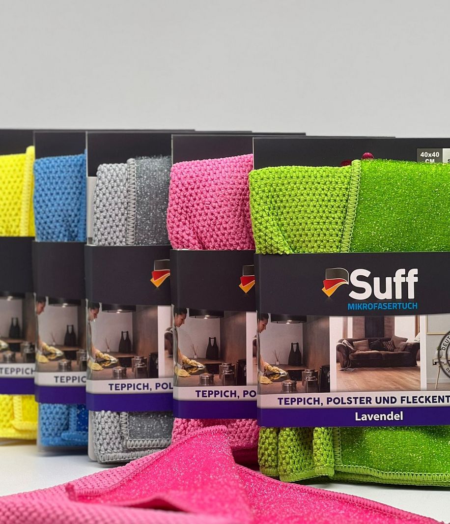 Suff Microvezel Reinigingsdoek (Kapper) Voor Hardnekkig Vuil (Lavendel) 40x40 cm