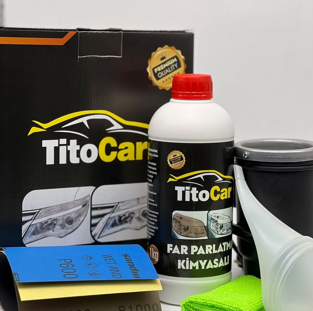 TitoCar Koplamp Reinigingsset