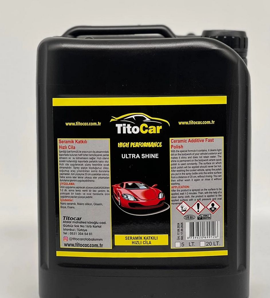 TitoCar Snelwax met Keramische Toevoeging 5 Liter