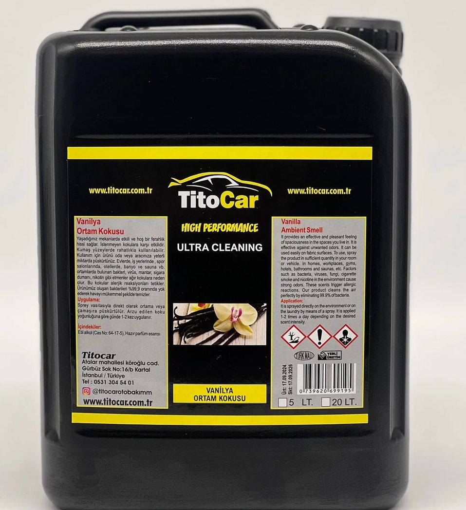 TitoCar Vanillegeur Luchtverfrisser 5 Liter
