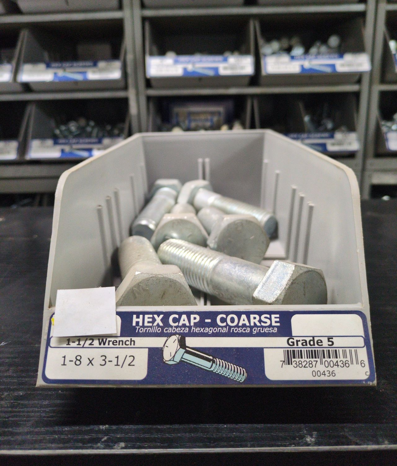 1-8 x 3-1/2 Hex Bolt