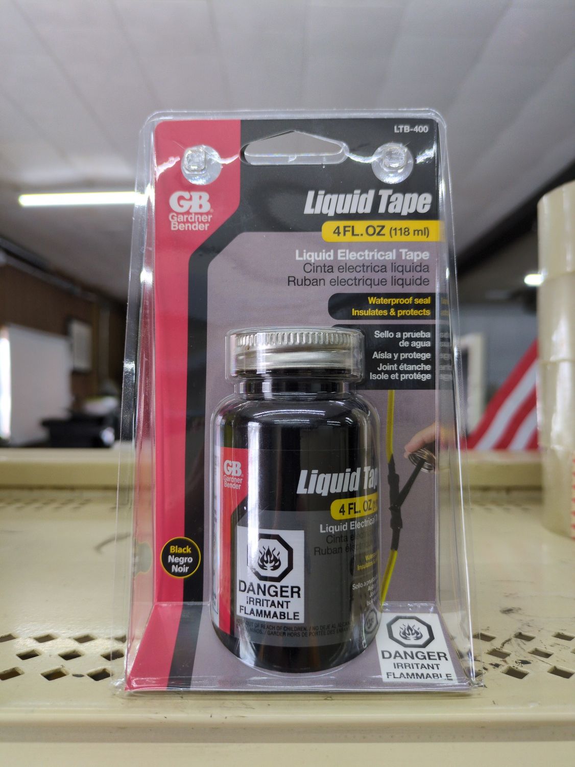 LTB-400 4OZ LIQUID TAPE BLK