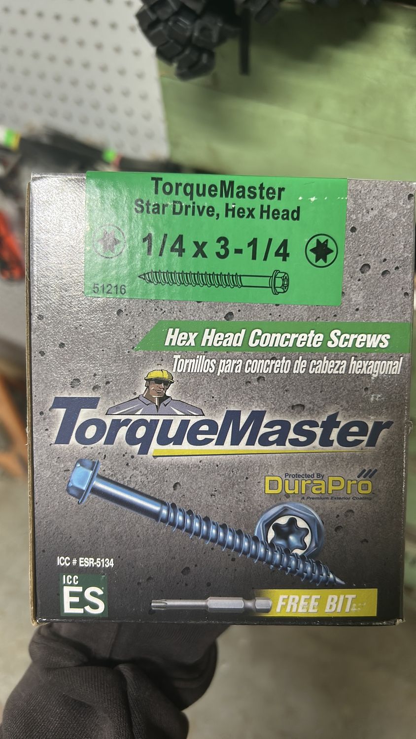 51216 1/4X31/4 MSNRY SCREW 100/BX