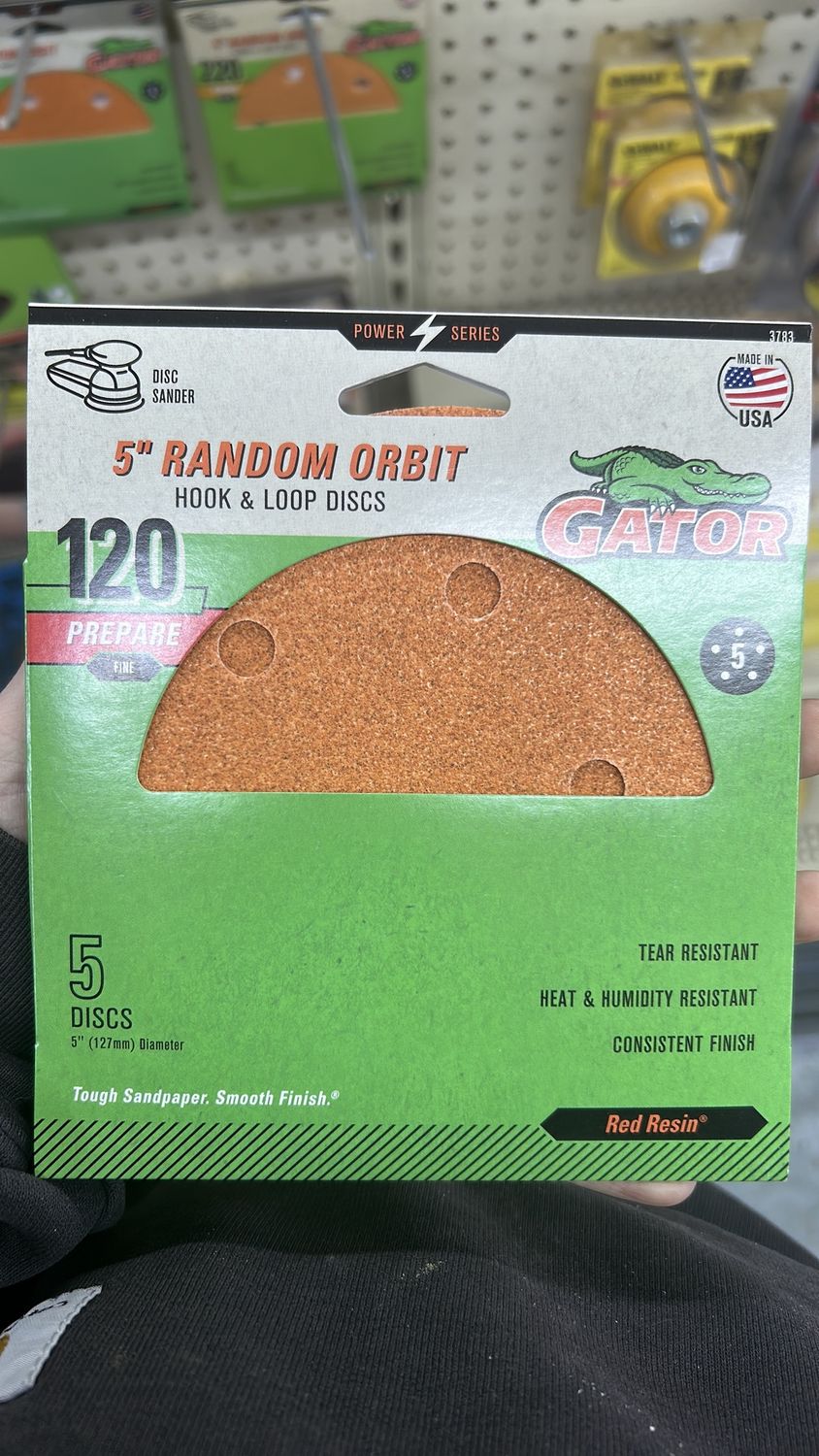 3783 5 SAND DISC 120G 5PK