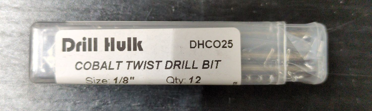 1/8 Cobalt Drill Bit 12pk