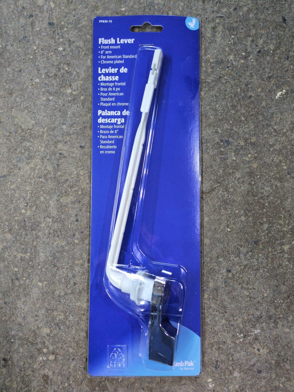 PP836-16 FLUSH LVR FRONT MNT 8 ARM